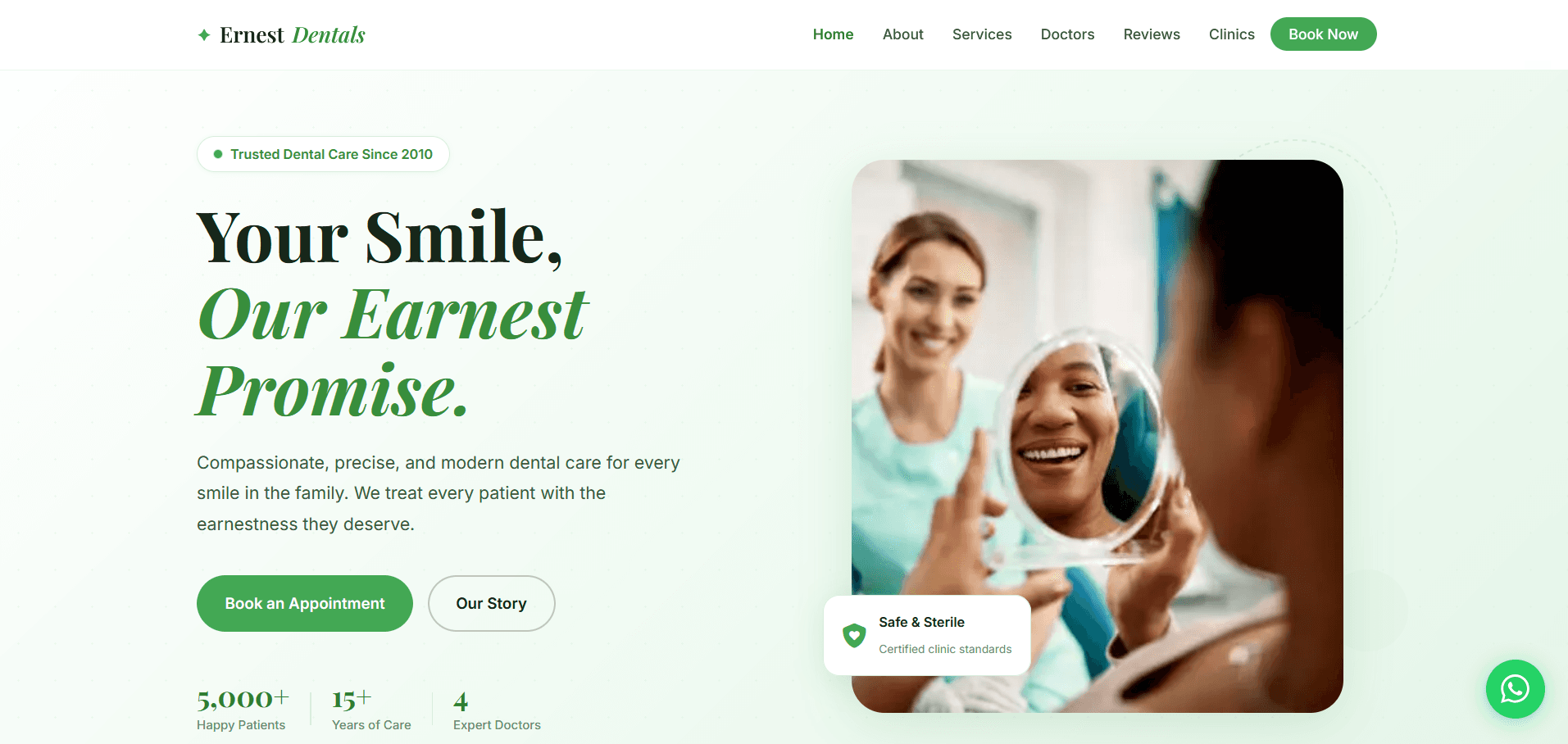 Ernest Dental website